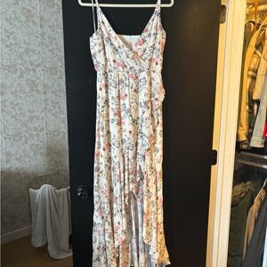 Floral Spaghetti Strap Maxi Dress
